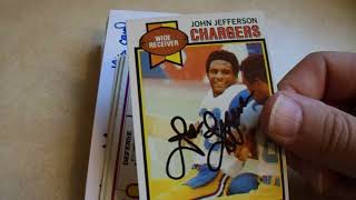 TTM Recap 233 with 90 Autographs from 28 People 80s Football Steve Nicosia Cliffhanger Mystery