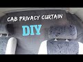 How To Make A Cab Privacy Curtain For a Campervan