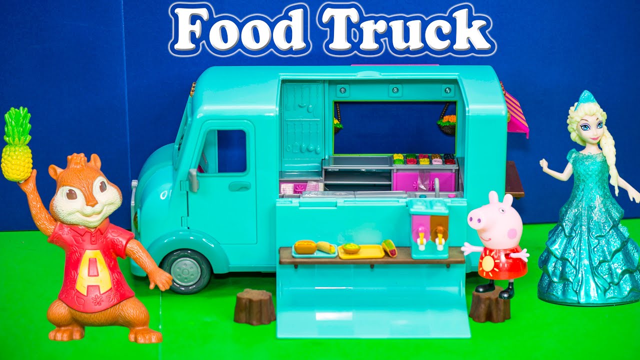 FROZEN Frozen Anna Elsa Food Truck with Alvin + Mickey + Doc McStuffins