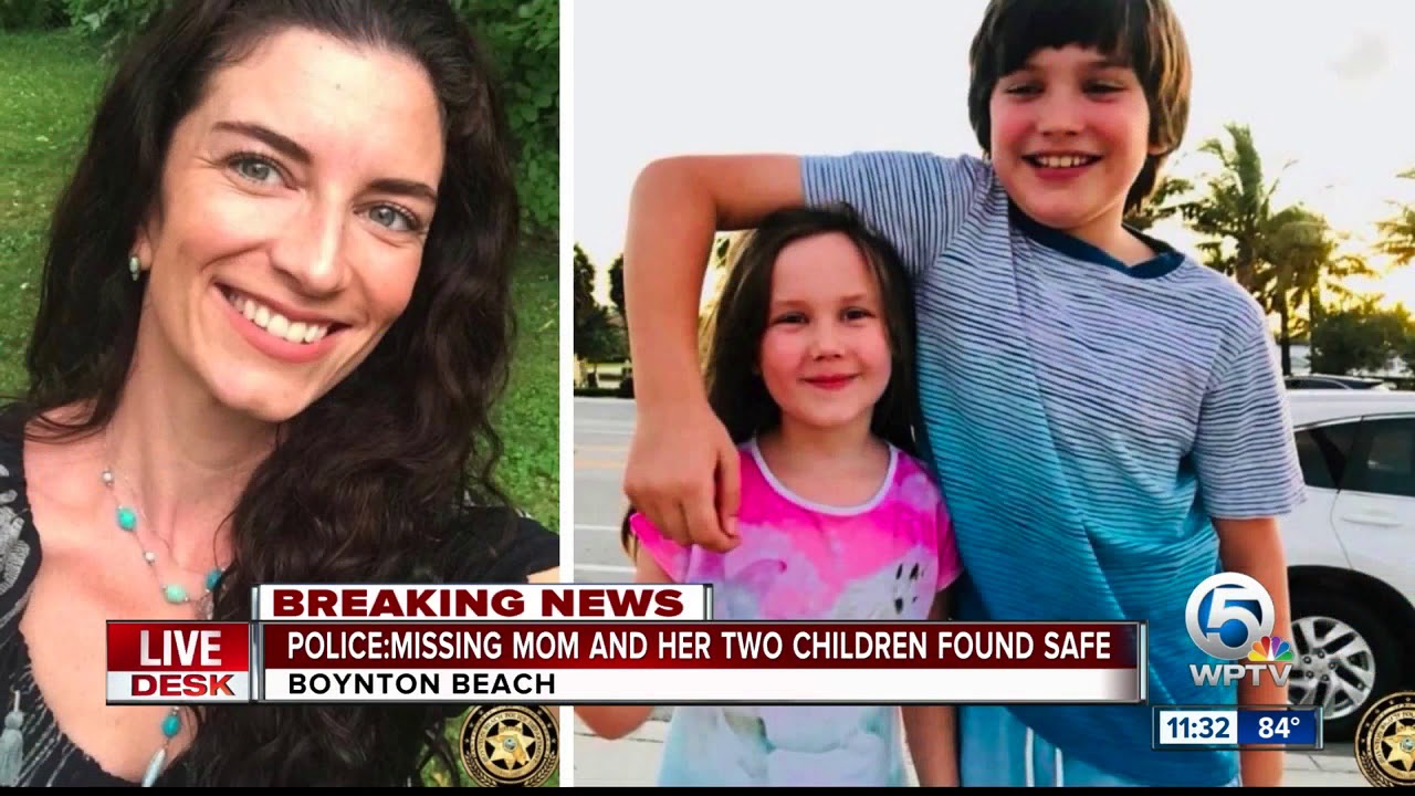 Boynton Beach police say missing mom, 2 children found safe - YouTube
