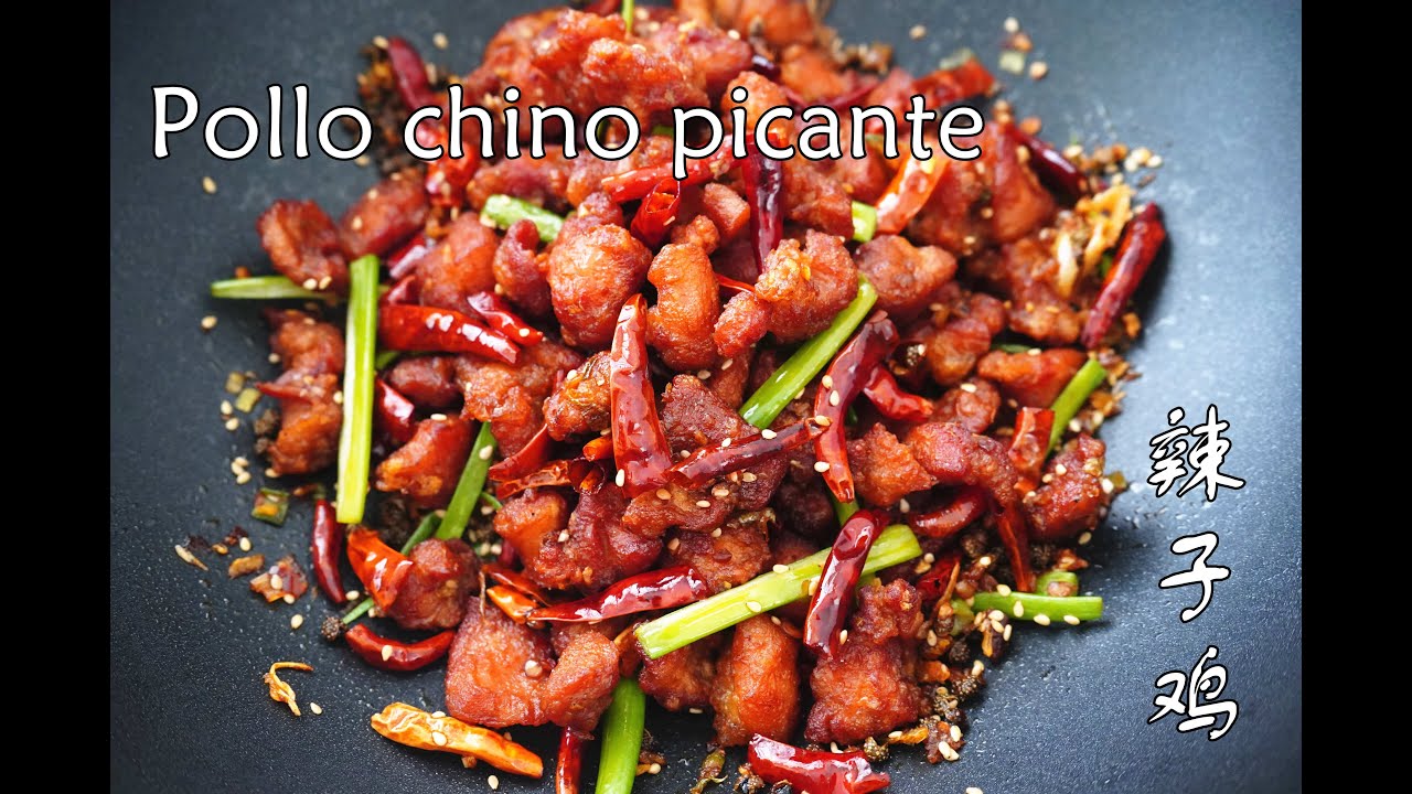 Pollo chino picante/ La zi ji/ receta china picante/ receta sichuan