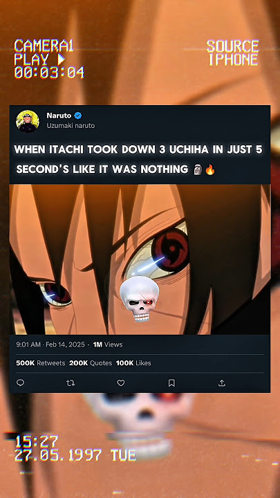 When itachi tool down 3 uchiha in just 5 second's like it was nothing 🗿🔥 #naruto #itachi #sasuke