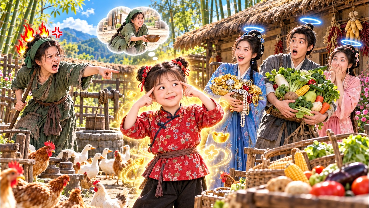 五歲萌寶重生飢荒年,家人聽到她心聲,揭穿惡毒女人的陰謀,並獲得食物和好運!