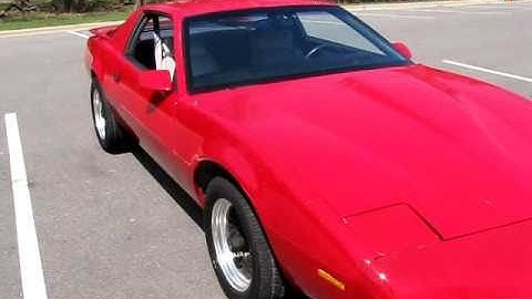 1991 formula firebird first video shot of car