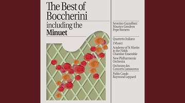 Boccherini: String Quartet in D Major, Op. 6, No. 1: 3. Minuetto in Rondeau