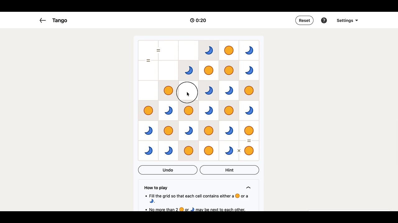 LinkedIn Tango Answer Today | 31 March 2026 - Puzzle #540