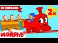 Tren De Animales | ¡Vídeo de 2 hora! | Morphle en Español | Caricaturas para Niños