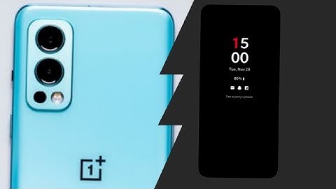 OnePlus Nord 2 Ambient Display and Clock Style Setting