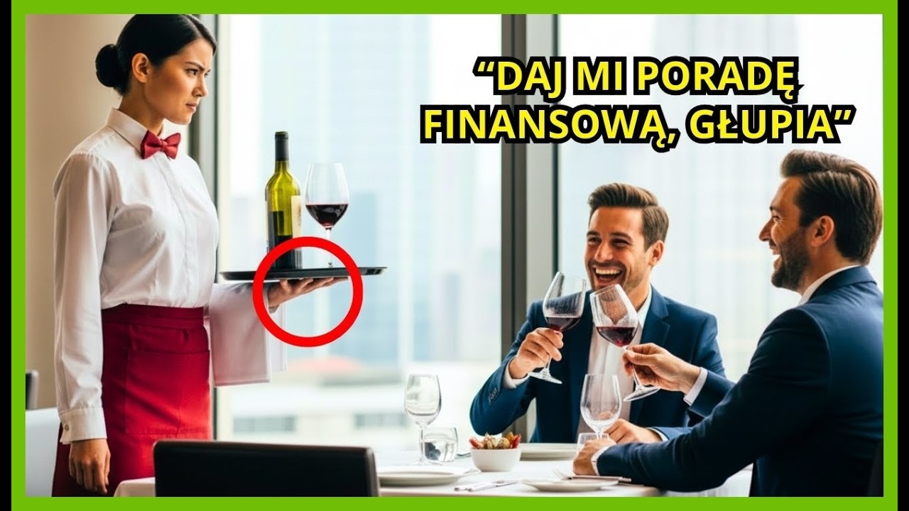 MILIONER ZAPYTAŁ KELNERKĘ O PORADĘ FINANSOWĄ DLA ŻARTU... ALE JEJ PIERWSZE SŁOWA ZAMKNĘŁY MU USTA!