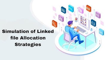 simulation of Linked file Allocation Strategies || OS lab program 9 || operating systems vtu