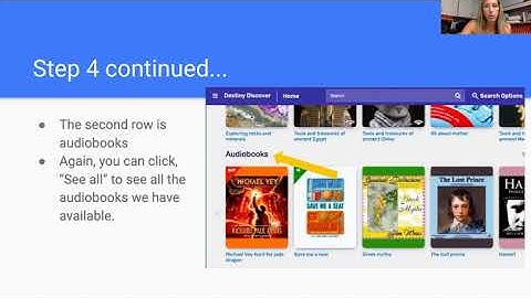 Accessing ebooks and audiobooks