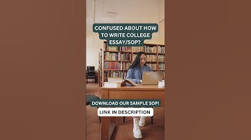 How to write a college essay/statement of purpose? #masters #degree #sop #studyabroad