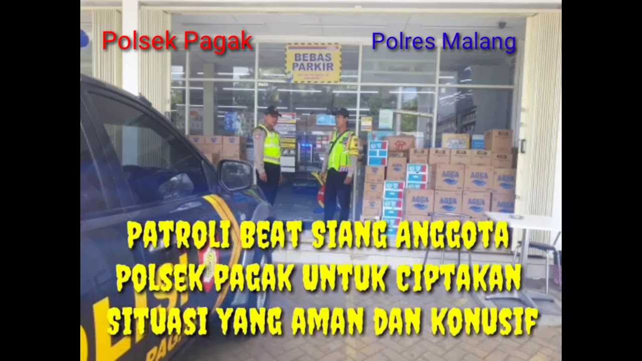 Patroli Beat Siang Anggota Polsek Pagak