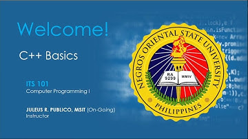 C++ Basics | ITS 101 (Computer Programming I) | NORSU Bais | SY 2021-2022