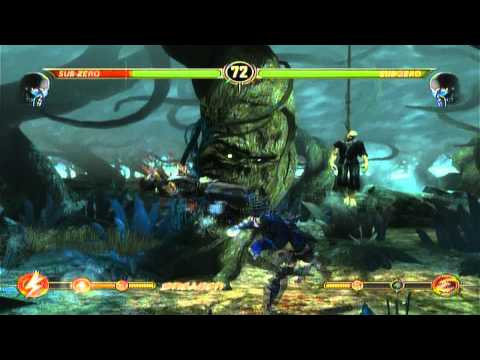 Sub Zero 58% Wall Combo *Mortal Kombat 9 Demo For PS3*