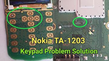 Nokia TA-1203 Keypad Problem Solution ! Up key,Left Key, Call & Menu Key Not Working Solution