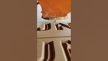 Cnc router machine how to engrave and cut MDF JNTECH logo #cnc #engraving #cncrouter #shorts