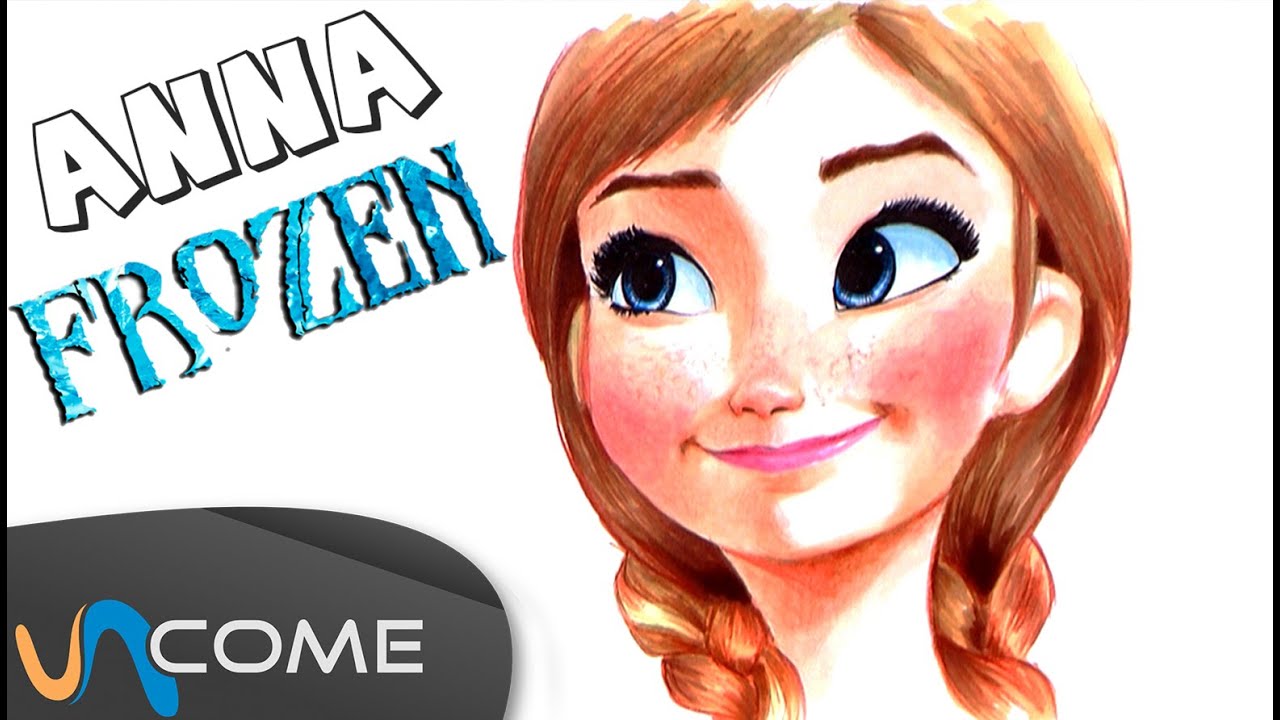 Disegni Frozen Anna a colori