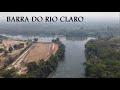 AGUA DE DUAS CORES | RIOS ARINOS E RIO CLARO NO MATO GROSSO | IMAGEM AEREA BARRA D0 RIO CLARO