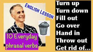 10 EVERYDAY PHRASAL VERBS | Great for English Conversation