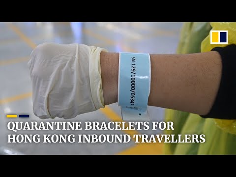 Quarantine bracelets for inbound travellers to Hong Kong