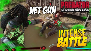 Predator Hunting Grounds MOST INTENSE BATTLE! Predator NET GUN Gameplay