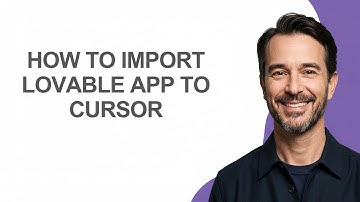 How to Import Lovable App to Cursor - KevinHowTo