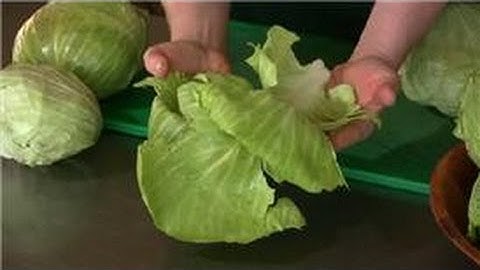 Cabbage Recipes : How to Remove Cabbage Leaves for Making Cabbage Rolls