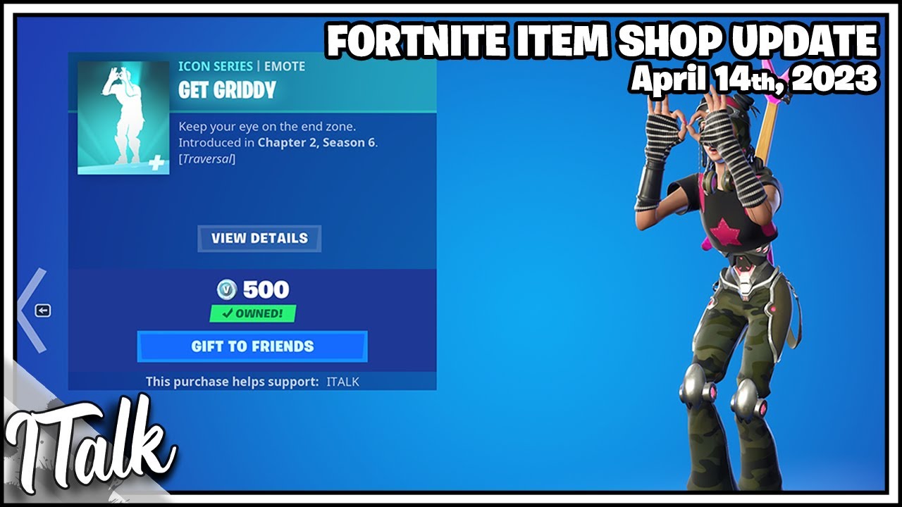 Fortnite Item Shop BUY GRIDDY BEFORE ITS TOO LATE! [April 14th, 2023
