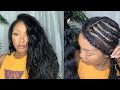 NATURAL VERSATILE SEWIN|FLIP OVER & SIDE PART METHOD|JET BLACK HAIR