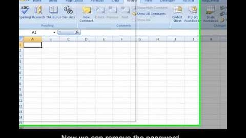 How to remove a password protected and shared excel file in Excel 2007