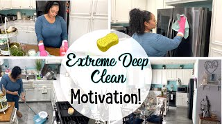 EXTREME DEEP CLEAN | TIME LAPSE CLEANING KITCHEN | CLEANING MOTIVATION