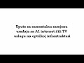 Upute za samostalnu zamjenu ureaja za a1 internet iili tv uslugu na optikoj infrastrukturi