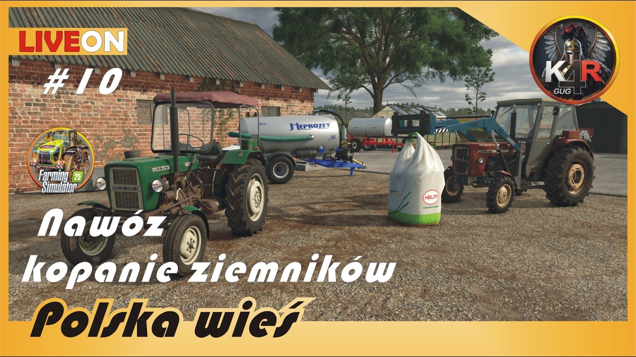 Farming 2025 #10 🌱 - Nawóz i wykopki - Polska wieś lat 80 - tych / gameplay PL