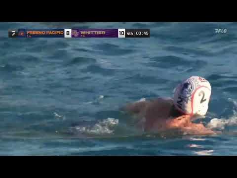 Water Polo | Whittier vs. FPU | 2-meter start quickly turns into a goal - Play-by-Play Sample