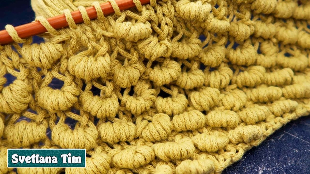 УЗОРЫ СПИЦАМИ. МК Узор «Гусенички» или «Пружинки» ВЯЗАНИЕ СПИЦАМИ / knitting patterns