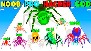 Spider Evolution Run in NOOB vs PRO vs HACKER vs GOD