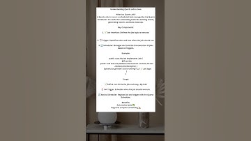 Quartz in Java!#Java #Quartz #Scheduler #Automation #JavaTips #Coding #Programming #JavaJobs #Tech