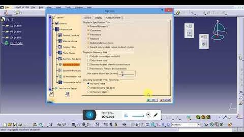 How to set workbenches, axis system and default background color in CATIA V5 R21