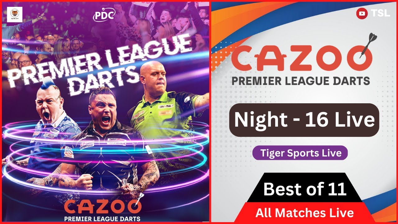 Cazoo Premier League Darts Night 16 Live Stream 2023
