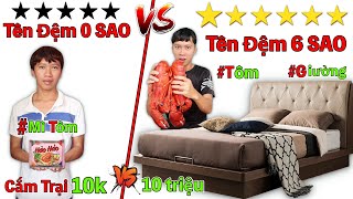 Thử Thách Cắm Trại Theo TÊN ĐỆM Của Bản Thân 0 Sao vs 6 Sao | Cắm Trại 10k VS 10 Triệu Theo TÊN ĐỆM