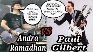 Andra Ramadhan vs Paul Gilbert.. Speed Picking nya hampir sama..!! Wajib Nonton..!!