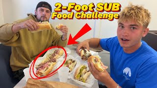 Sebastien and I Take on a 2-FOOT, 3-POUND FOOD CHALLENGE