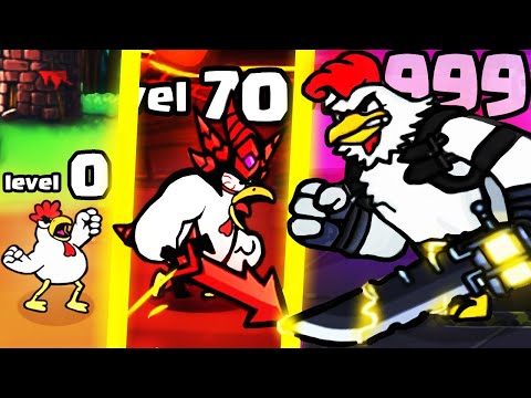 IS THIS THE STRONGEST HIGHEST LEVEL CHICKEN WARRIOR EVOLUTION? (9999 plus BOSS) l Chicken Warrior