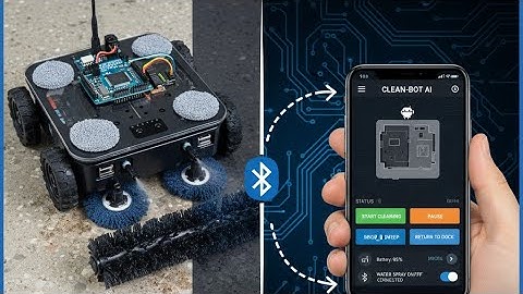 Arduino and android app floor cleaning robot