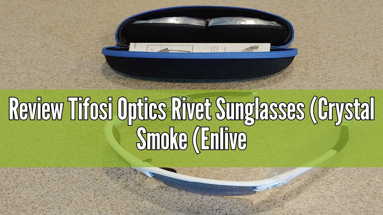 Review Tifosi Optics Rivet Sunglasses (Crystal Smoke (Enliven Golf