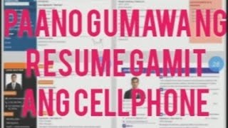 PAANO GUMAWA NG RESUME,Gamit Ang yung CELLPHONE/#edit/print/download/even offline. screenshot 5