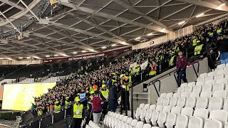 Cypriot ultras at the London Olympic stadium   West Ham vs AEK Larnaca. Europa conference league