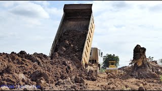 Heavy Machinery CAT 320B Digging Dirt And Dump Truck Working Building Road by TVC Machine 3,005 views 2 years ago 10 minutes, 55 seconds