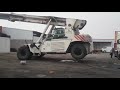 Reach stacker operator  hard work